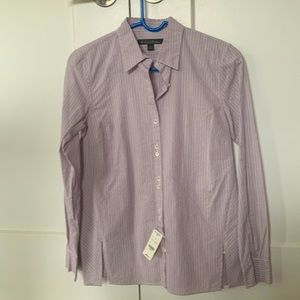 NWT Brooks brothers striped cotton seersucker shirt
